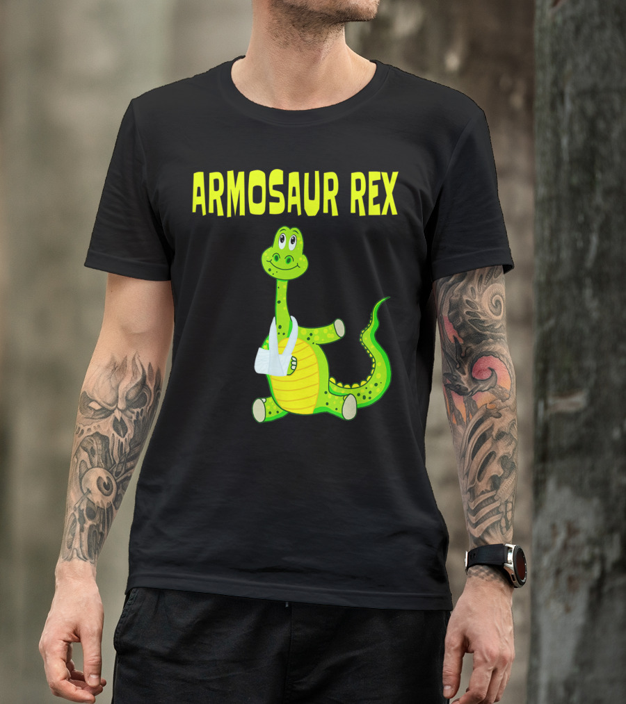 Armosaur Rex Funny Broken Arm Dinosaur T-Shirt