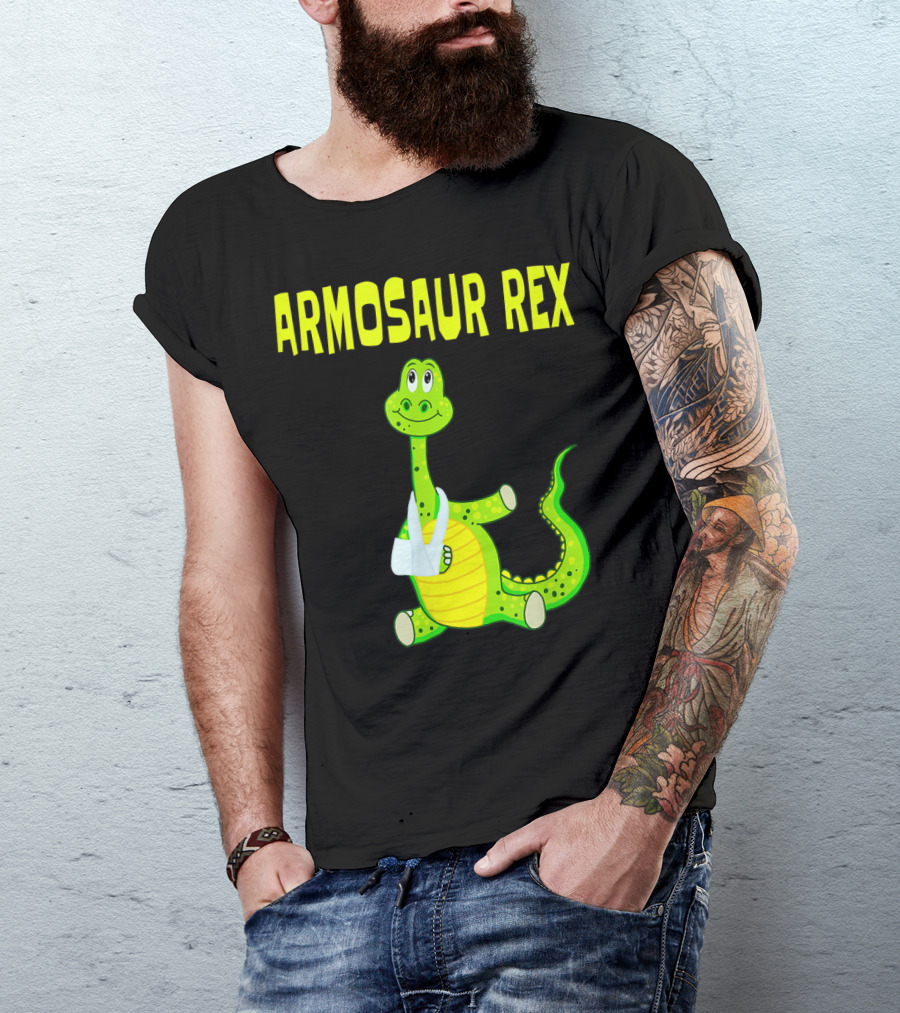Armosaur Rex Funny Broken Arm Dinosaur T-Shirt