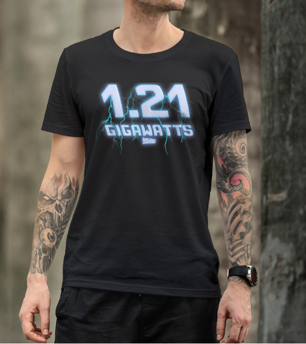 1.21 Gigawatts Back To The Future Lightning T-Shirt