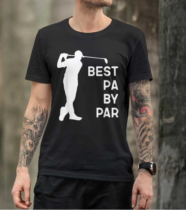 Best Pa By Par Golf Silhouette With Golfer Swing T-Shirt