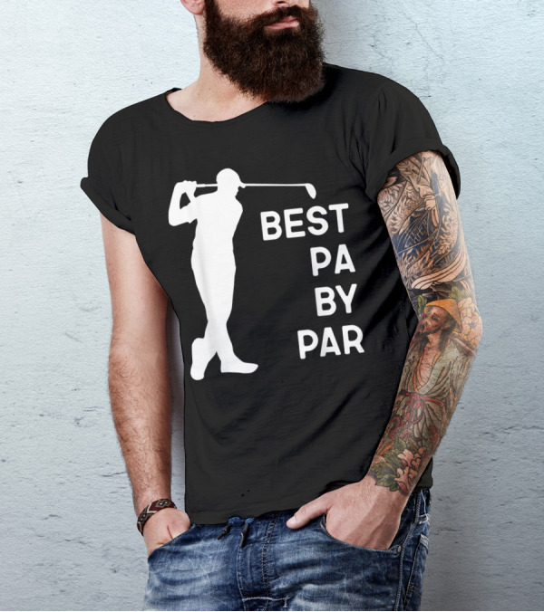 Best Pa By Par Golf Silhouette With Golfer Swing T-Shirt