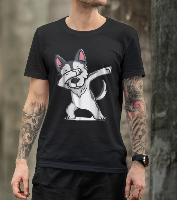 Cute Funny Dabbing Wolf Dab T-Shirt