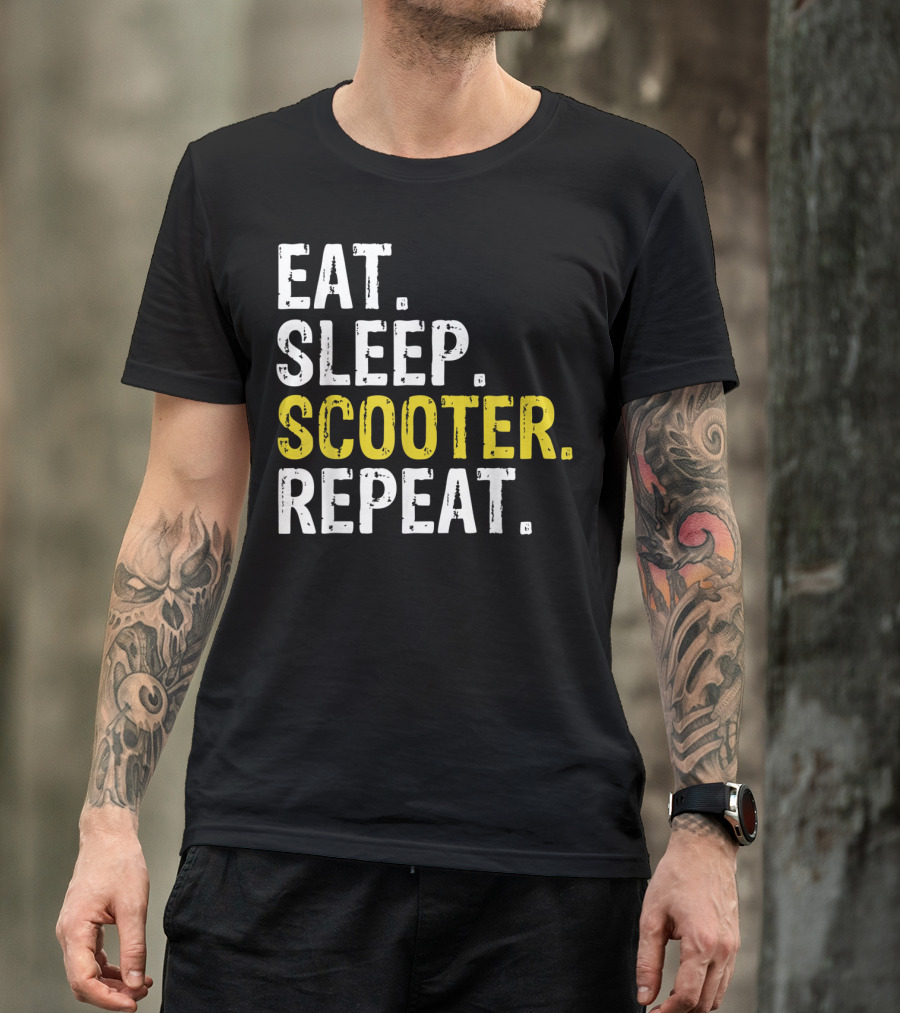 Eat Sleep Scooter Repeat T-Shirt