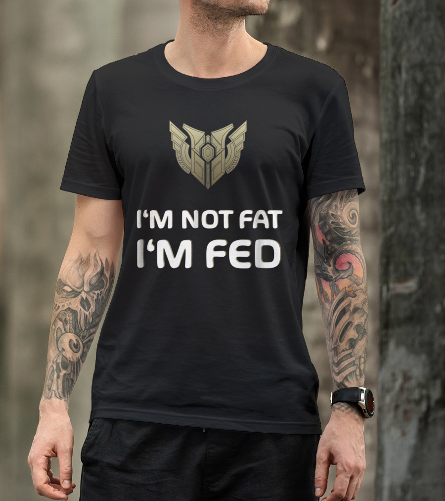 I'm Not Fat I'm Fed Mastery Level 7 Winged T-Shirt