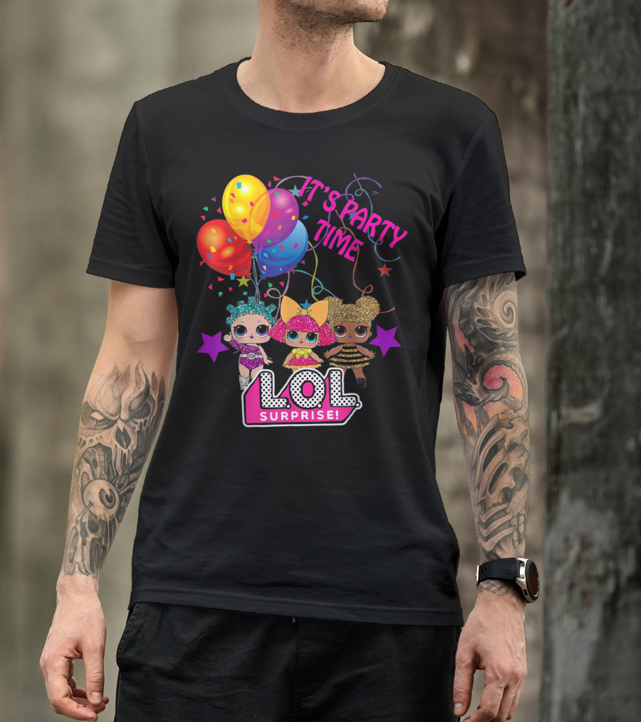 LOL Surprise It's Party Time Balloons And Characters T-Shirt
