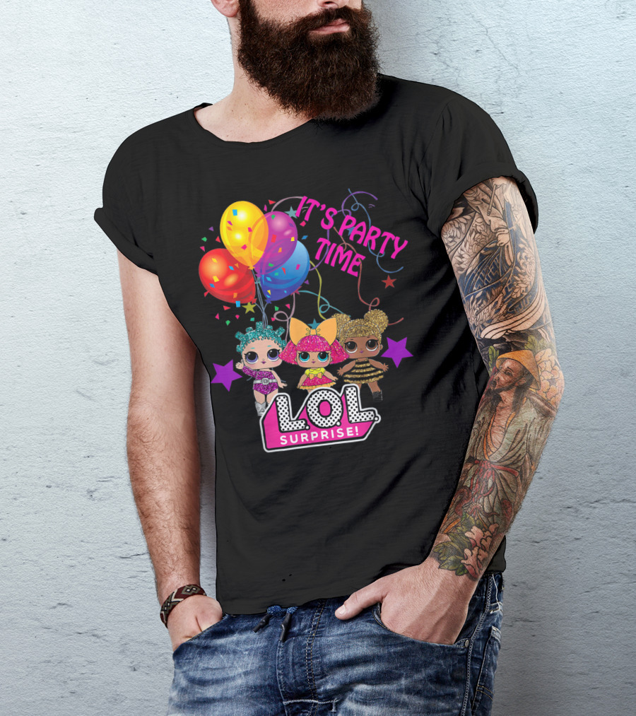LOL Surprise It's Party Time Balloons And Characters T-Shirt