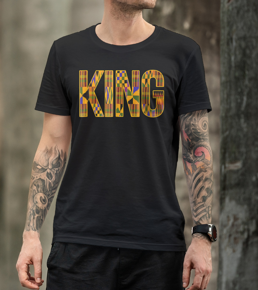 African King Tribal Print T-Shirt