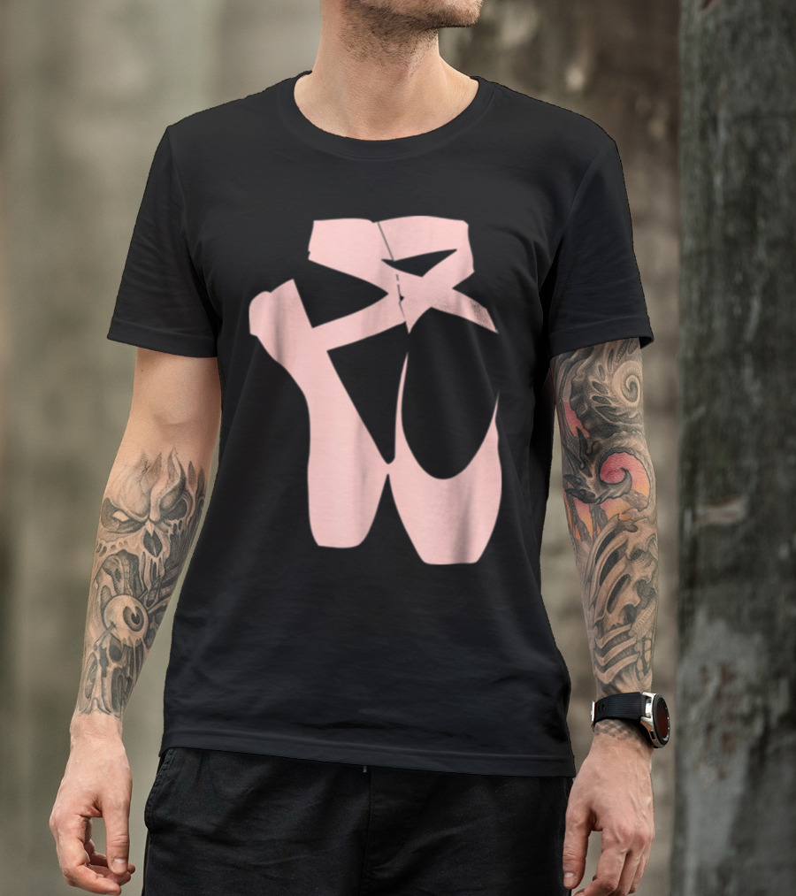 Ballet Dancer Pointe Shoe Ballerina Dancing Barre T-Shirt