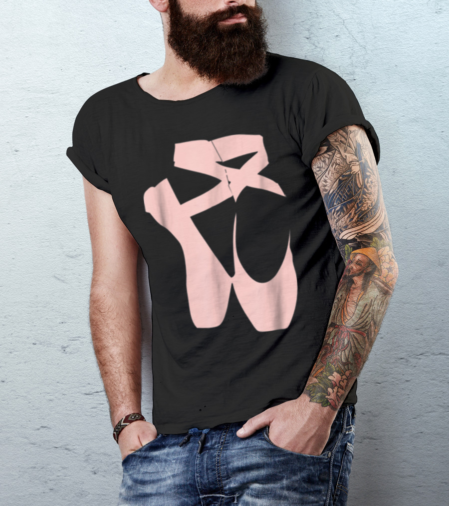 Ballet Dancer Pointe Shoe Ballerina Dancing Barre T-Shirt