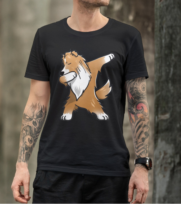 Shetland Sheepdog Sheltie Dabbing Dab Pose T-Shirt