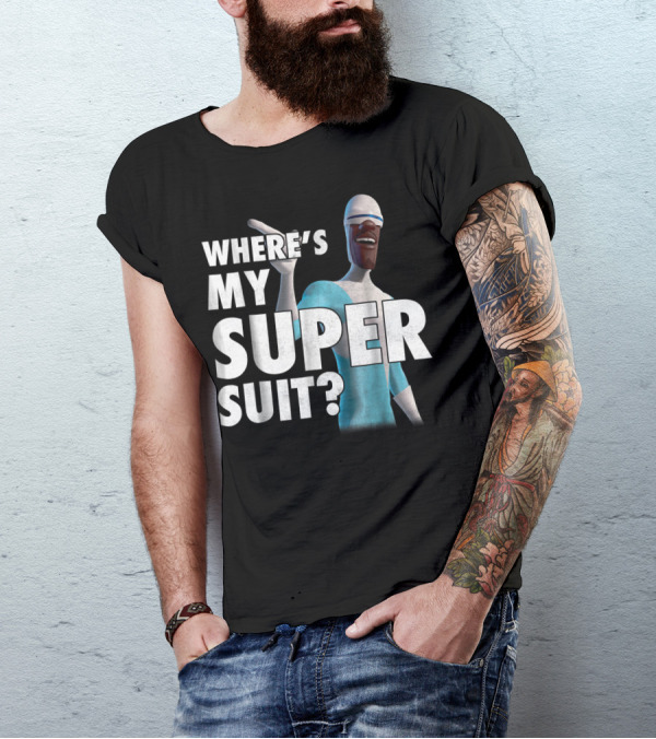 Disney Pixar Incredibles Frozone Where's My Super Suit? T-Shirt