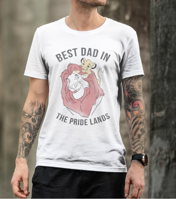 Best Dad In The Pride Lands Disney Lion King Simba Mufasa T-Shirt