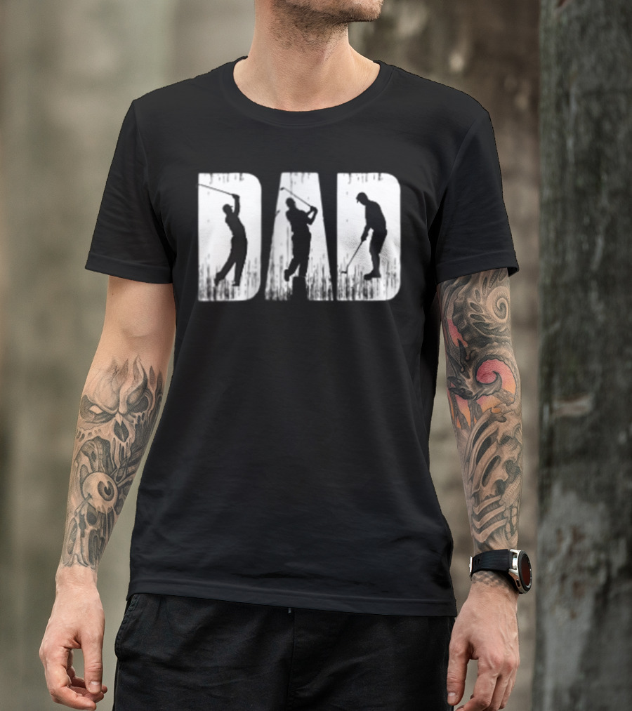 Dad Golf Player Sport Style Game T-Shirt