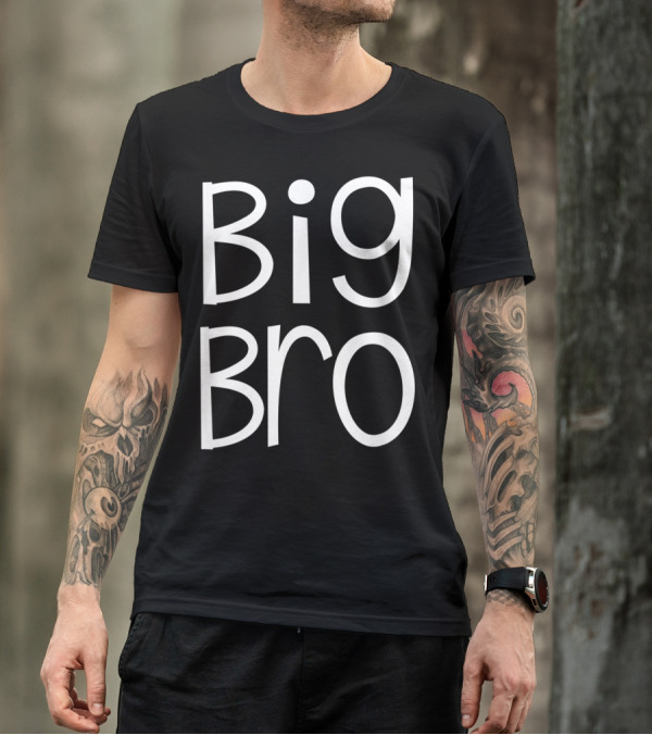 Big Bro Kids Older Brother Boys Siblings Day T-Shirt