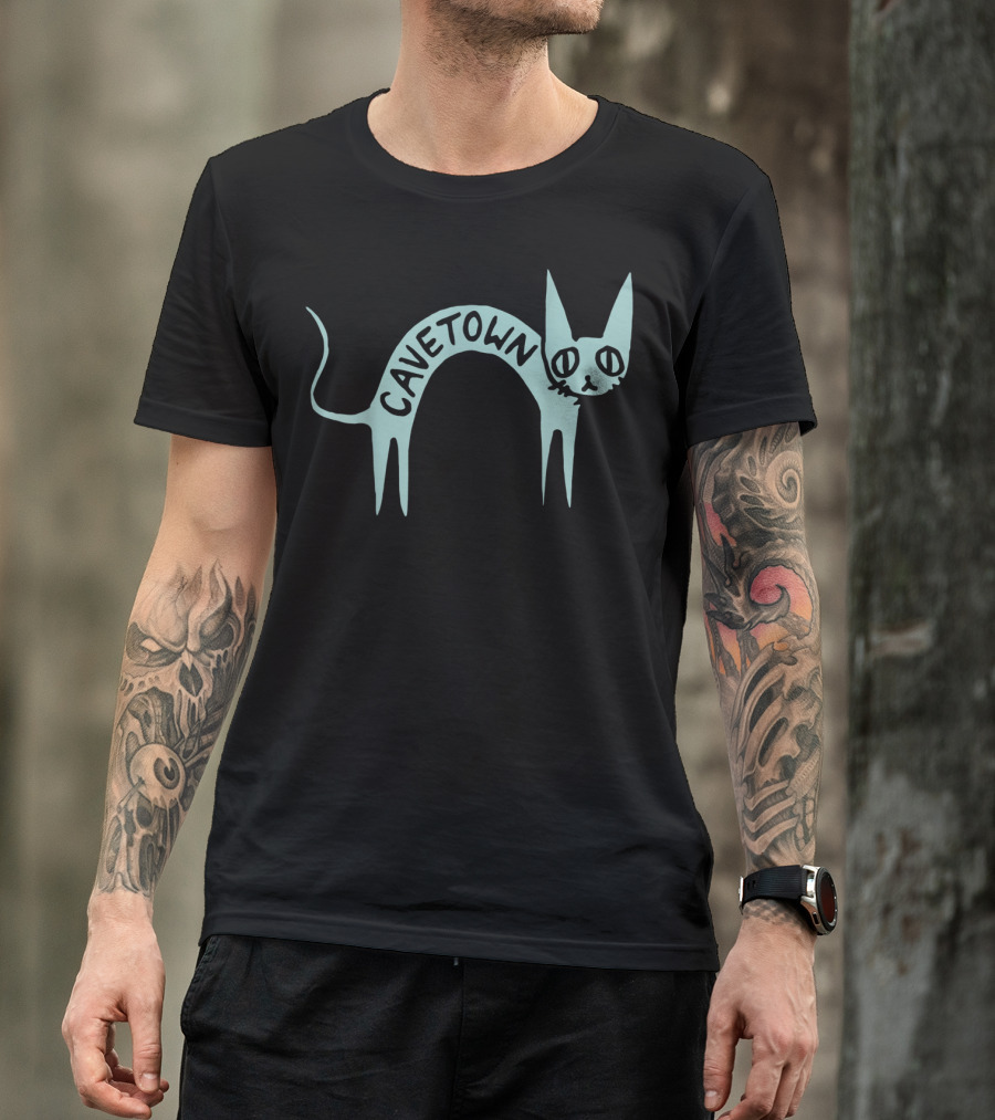 Cavetown Arched Fig Cat Drawing T-Shirt