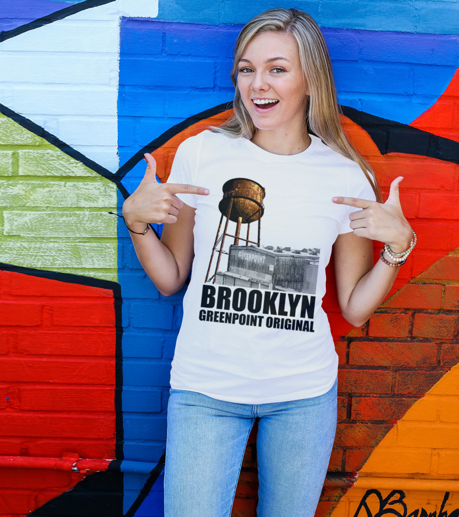 Brooklyn Greenpoint Original Water Tower Skyline T-Shirt