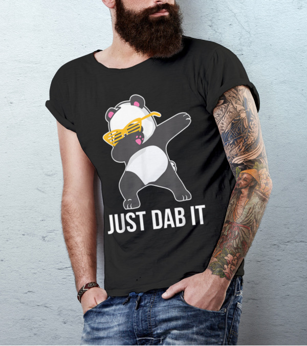 Just Dab It Panda With Sunglasses Dabbing T-Shirt