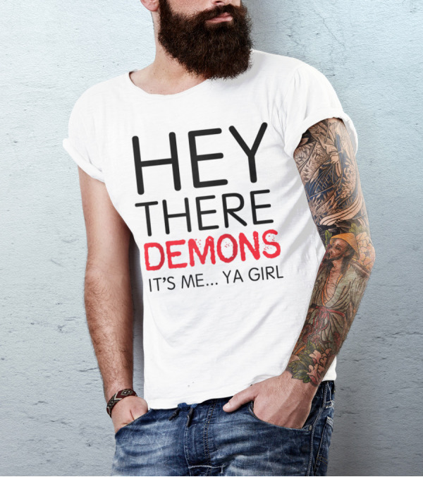 BuzzFeed Unsolved Hey There Demons It's Me Ya Girl Raglan Baseball T-Shirt