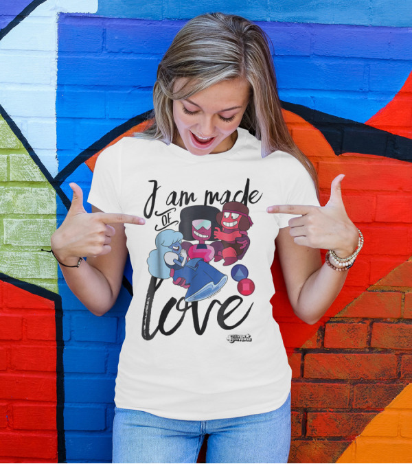 CN Steven Universe I Am Made Of Love Fusion Garnet Sapphire Ruby T-Shirt