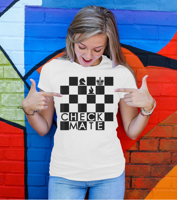 Chess Board Checkmate Knight Bishop King T-Shirt