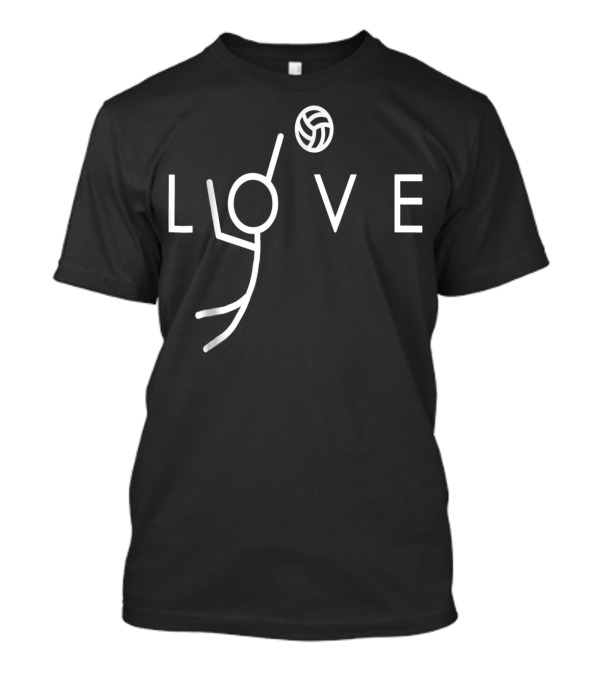 Playful Love Volleyball Design For Teen Girls Spike Enthusiasts T-Shirt