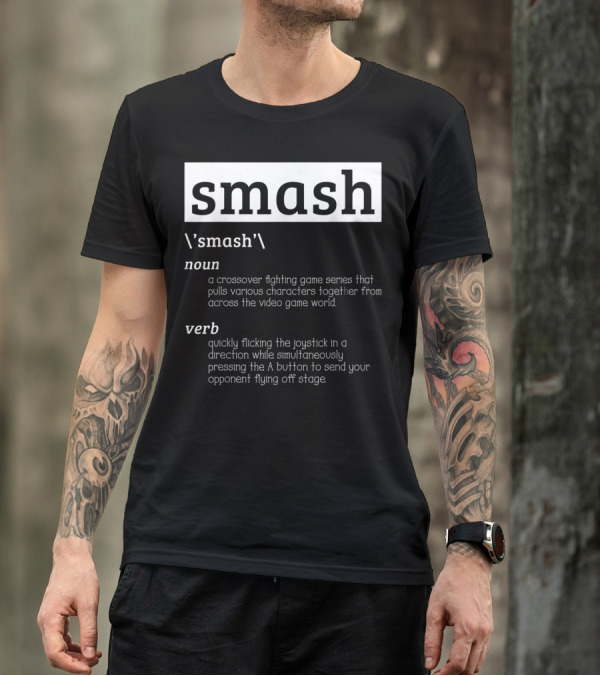 Smash Definition Crossover Fighting Game Series Video Game World T-Shirt