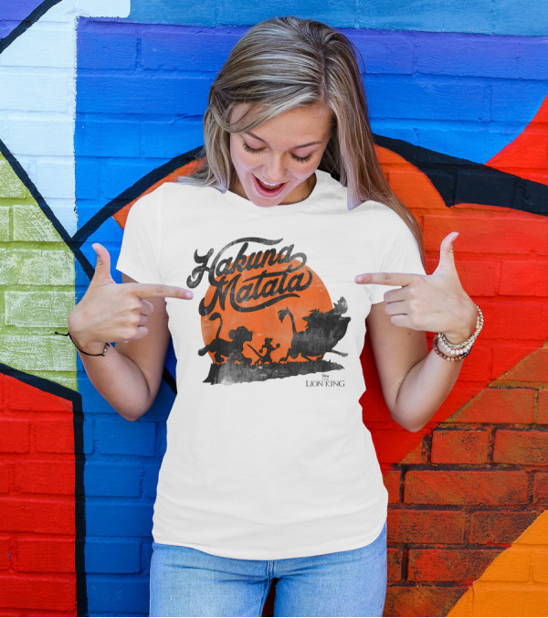 Disney Lion King Hakuna Matata Trio Orange Sunset T-Shirt