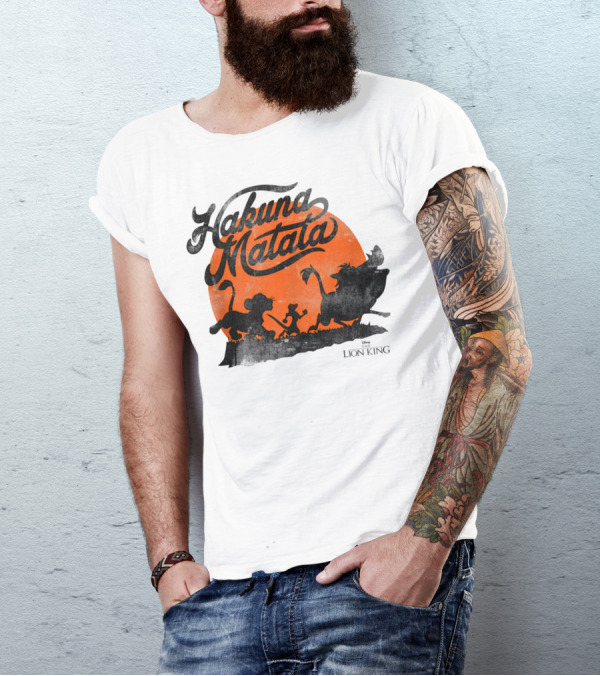 Disney Lion King Hakuna Matata Trio Orange Sunset T-Shirt