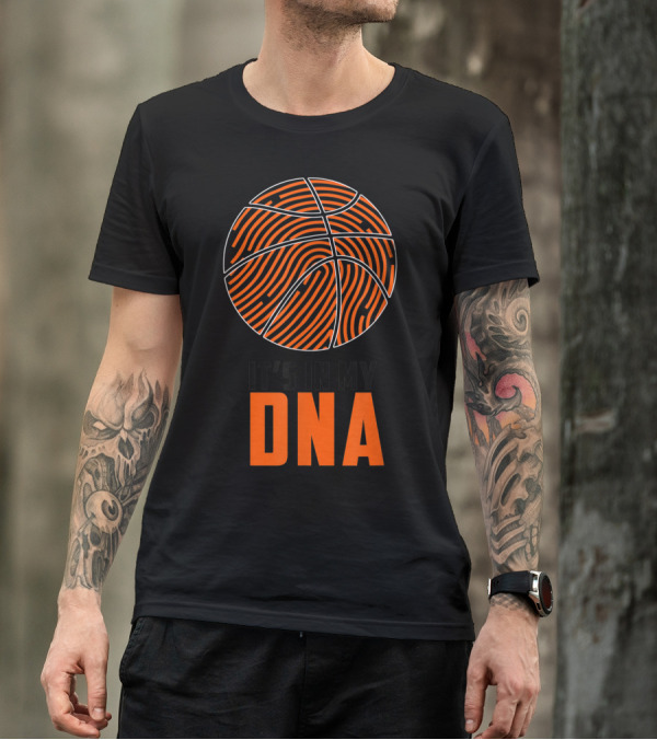 It's In My DNA Basketball Fingerprint Circle T-Shirt