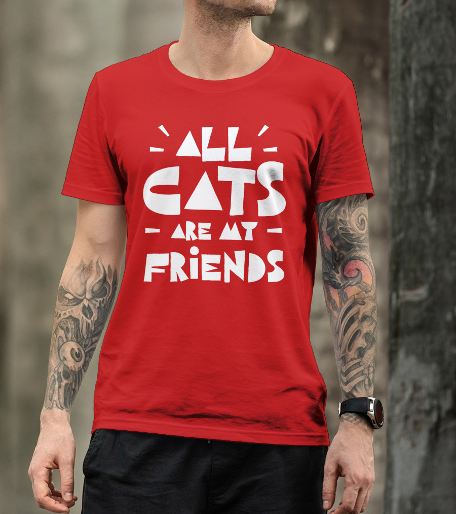 All Cats Are My Friends Cat Lover T-Shirt