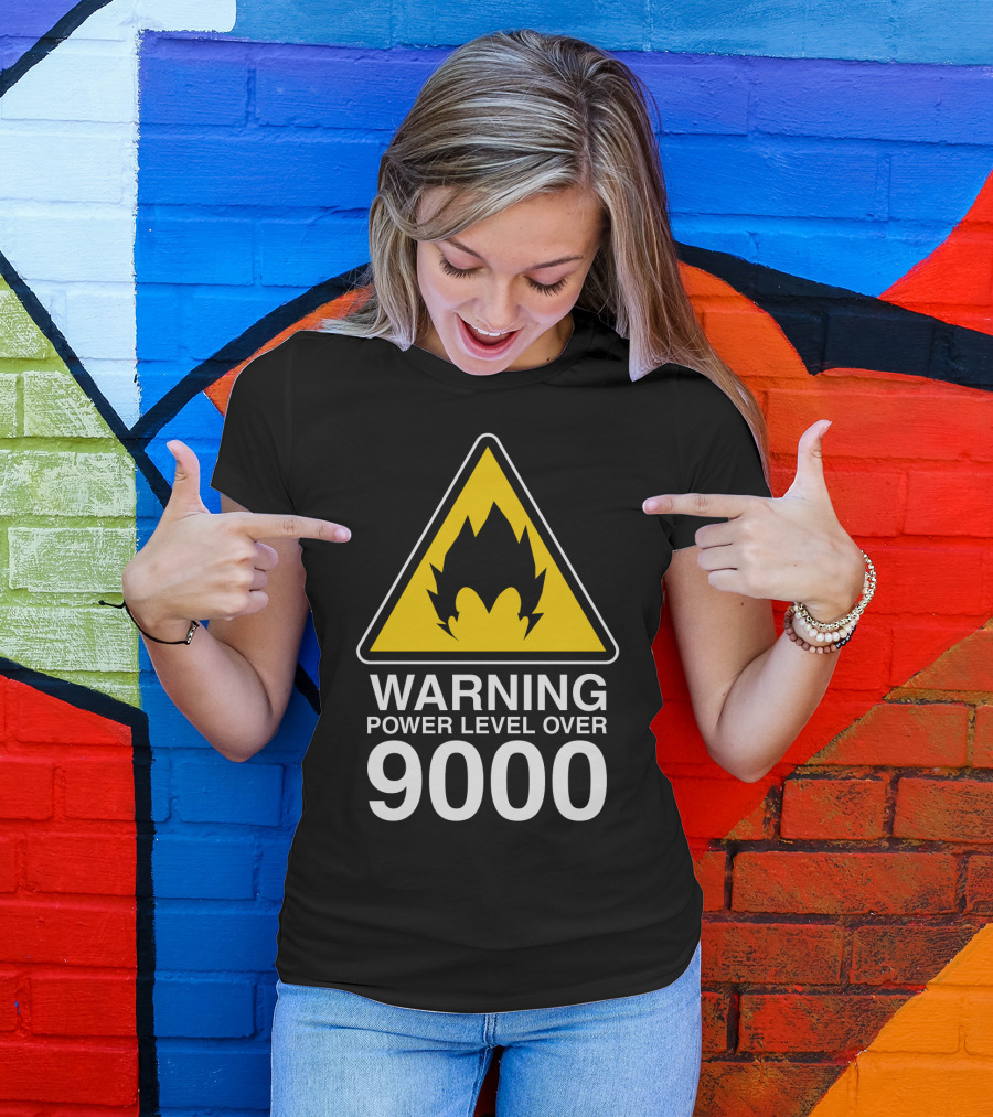 WARNING POWER LEVEL OVER 9000 T-Shirt
