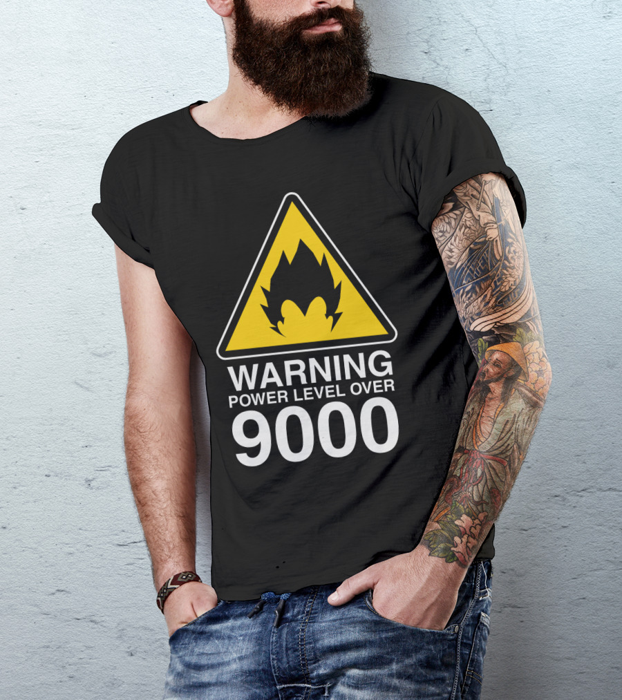 WARNING POWER LEVEL OVER 9000 T-Shirt