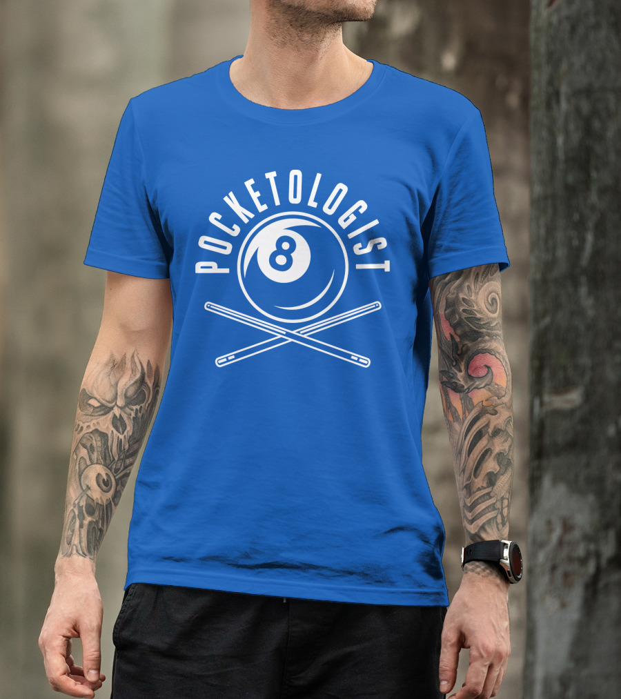 Pocketologist Billiards 8 Ball Cue T-Shirt