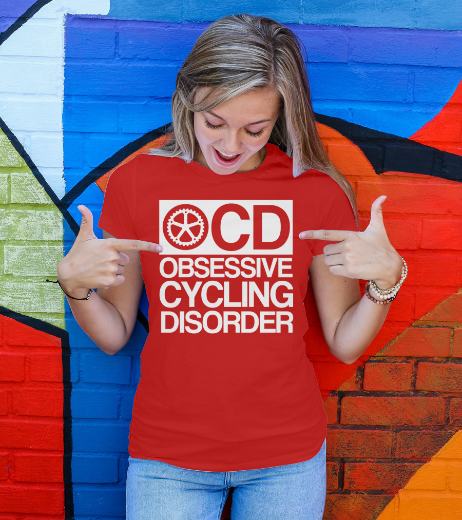 OCD Obsessive Cycling Disorder Gearwheel T-Shirt