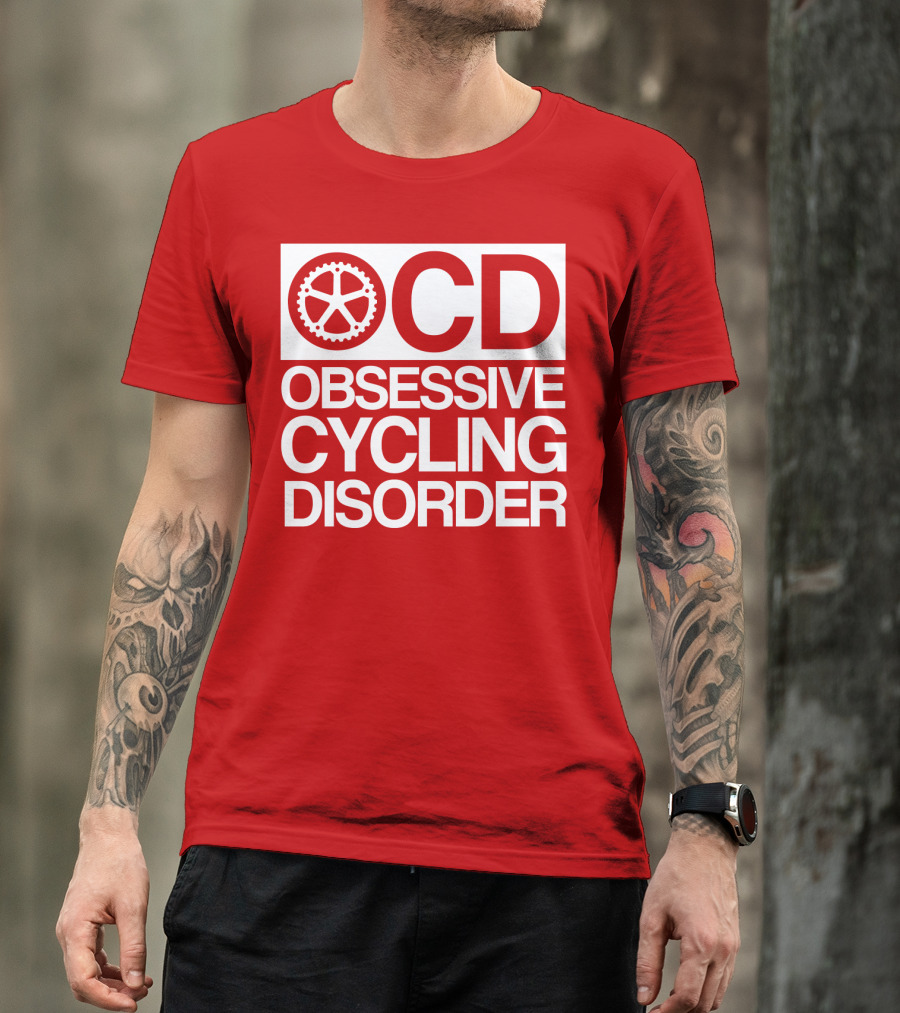 OCD Obsessive Cycling Disorder Gearwheel T-Shirt