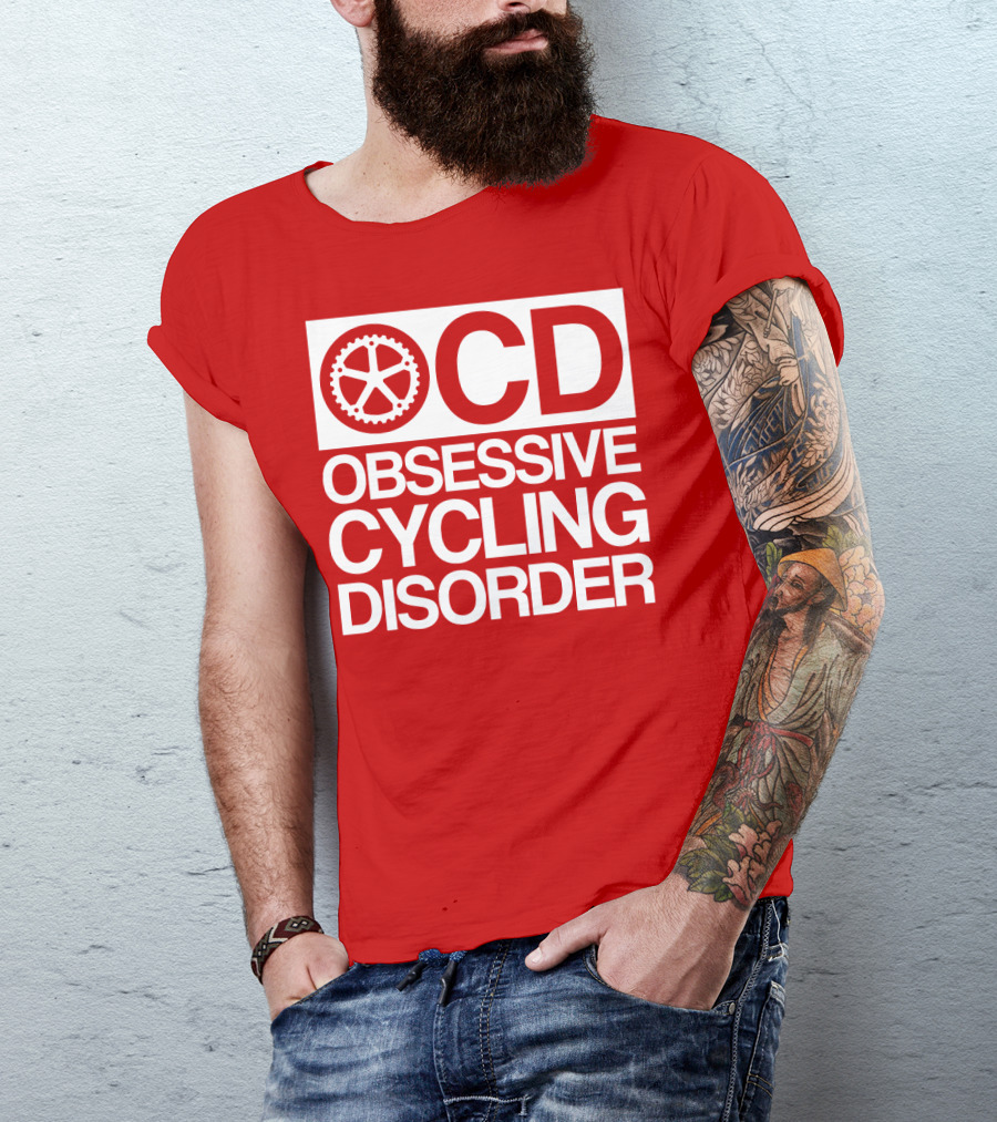 OCD Obsessive Cycling Disorder Gearwheel T-Shirt