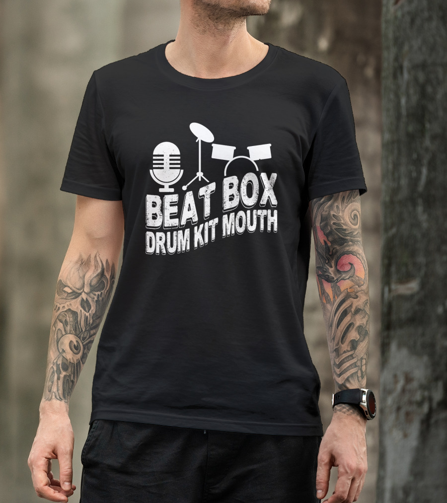 Beat Box Drum Kit Mouth Microphone And Drum Set T-Shirt