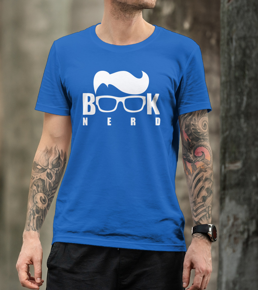 Book Nerd Glasses And Hair Silhouette T-Shirt
