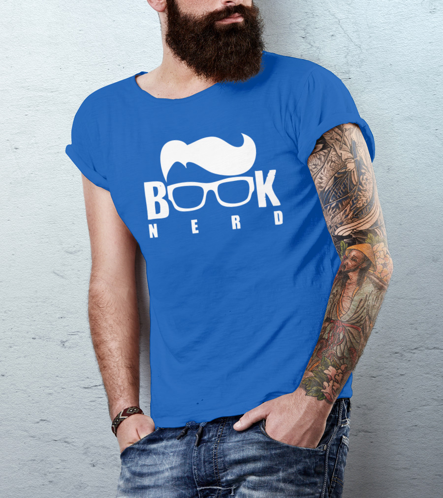 Book Nerd Glasses And Hair Silhouette T-Shirt