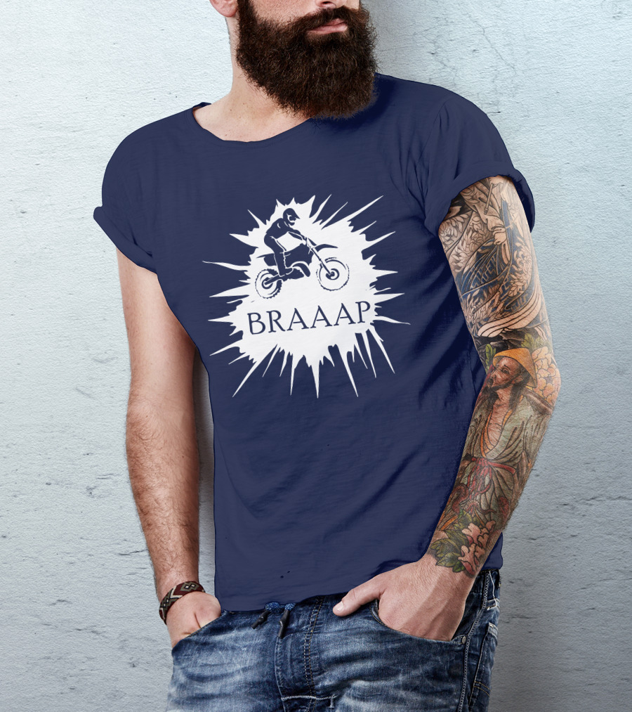 BRAAP Motocross Rider Splash T-Shirt