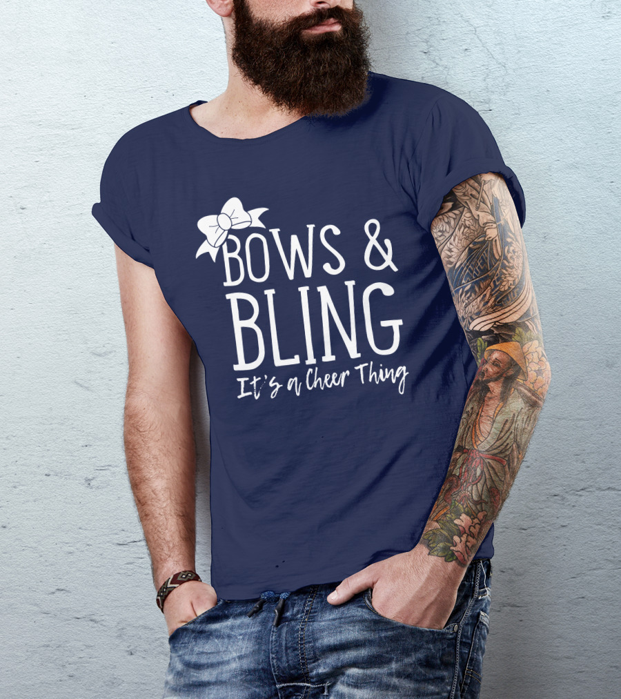 Bows And Bling It's A Cheer Thing Enthusiasts Unite T-Shirt