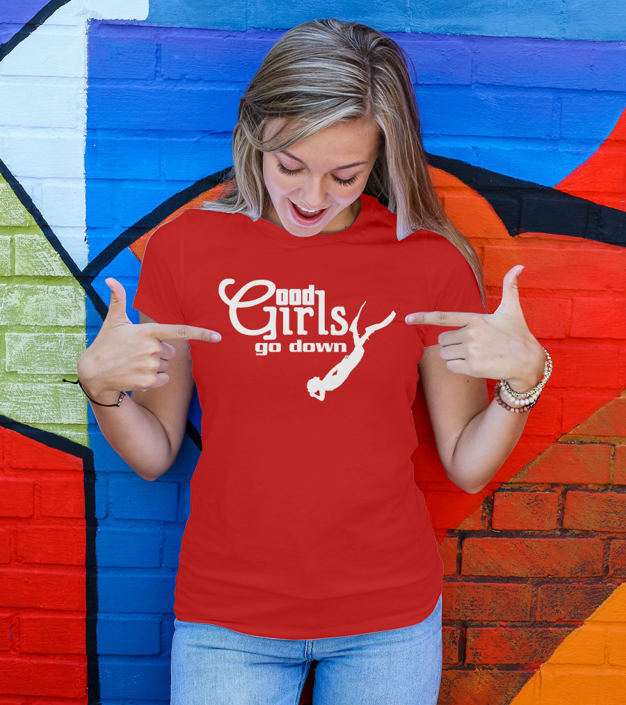 Good Girls Go Down Diving T-Shirt