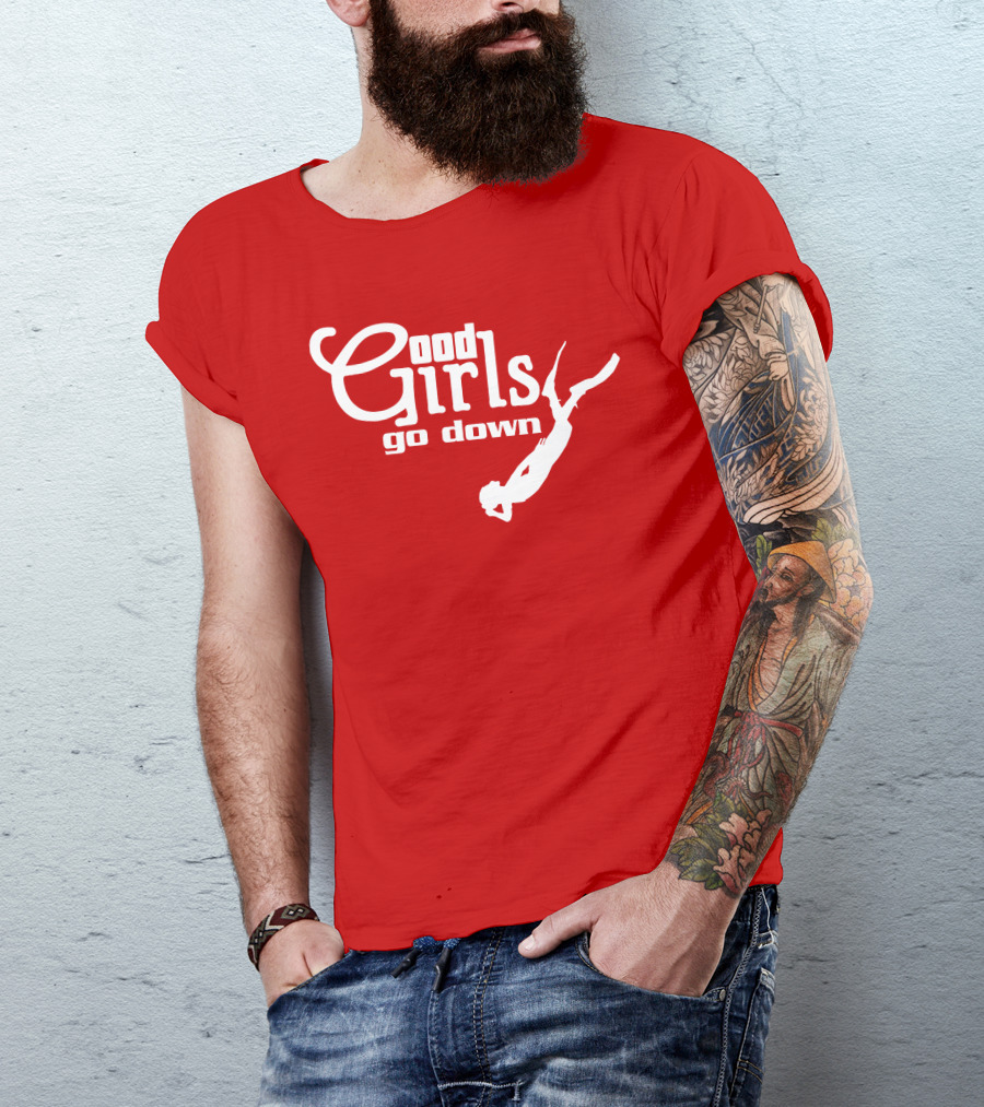 Good Girls Go Down Diving T-Shirt