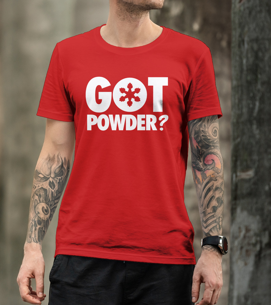 Got Powder Snowflake Skiing Enthusiast T-Shirt