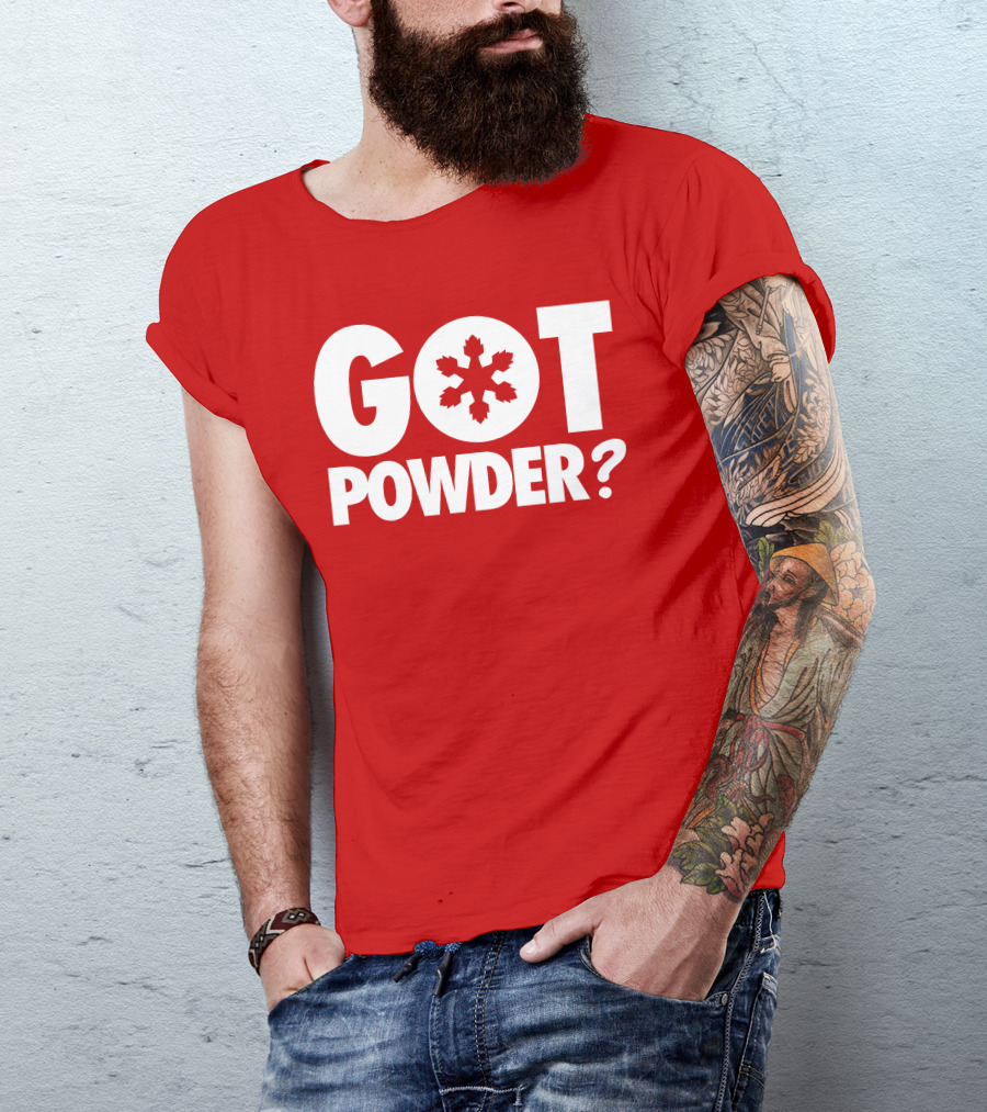 Got Powder Snowflake Skiing Enthusiast T-Shirt