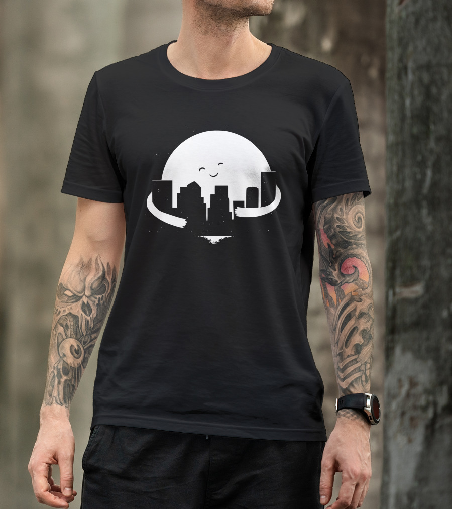 Moon Hug City Embrace T-Shirt