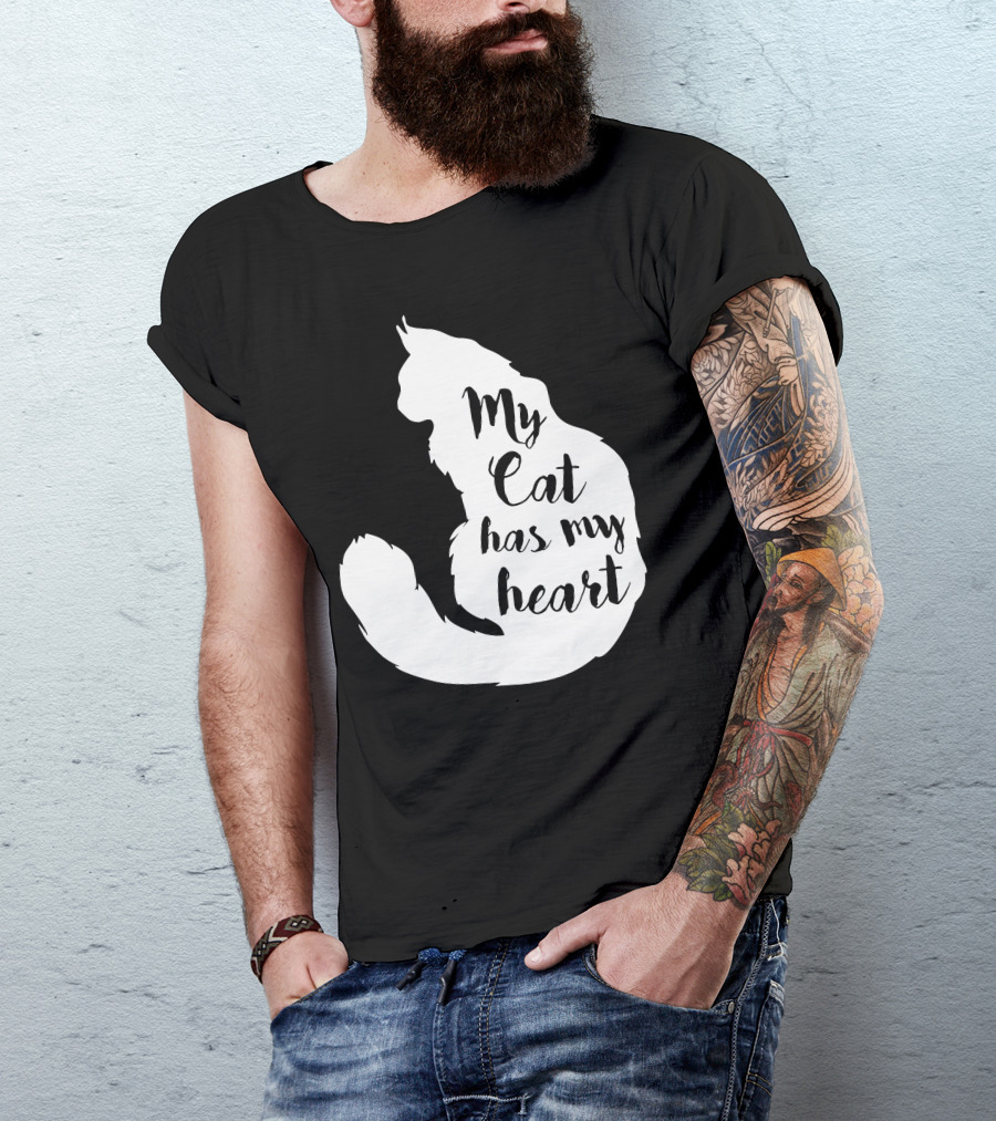 My Cat Has My Heart Cat T-Shirt