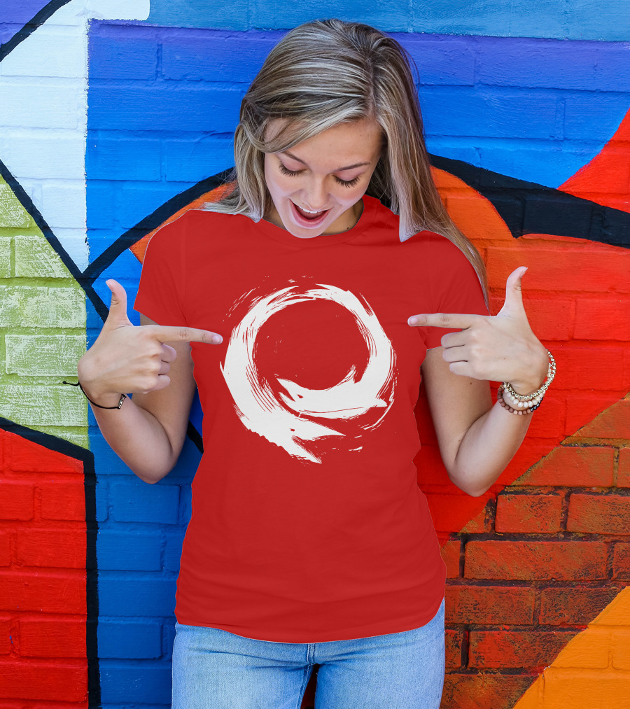 SharX Zen Enso Circle Brushstroke T-Shirt