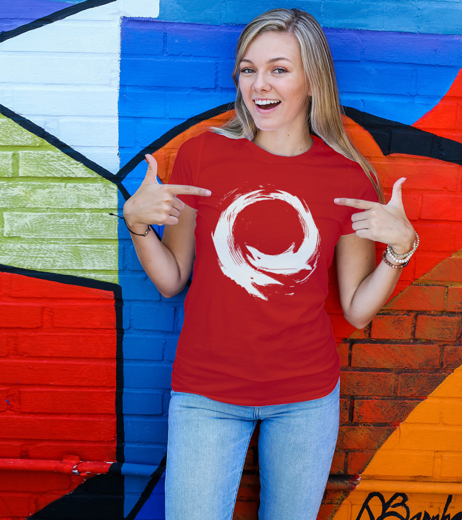 SharX Zen Enso Circle Brushstroke T-Shirt