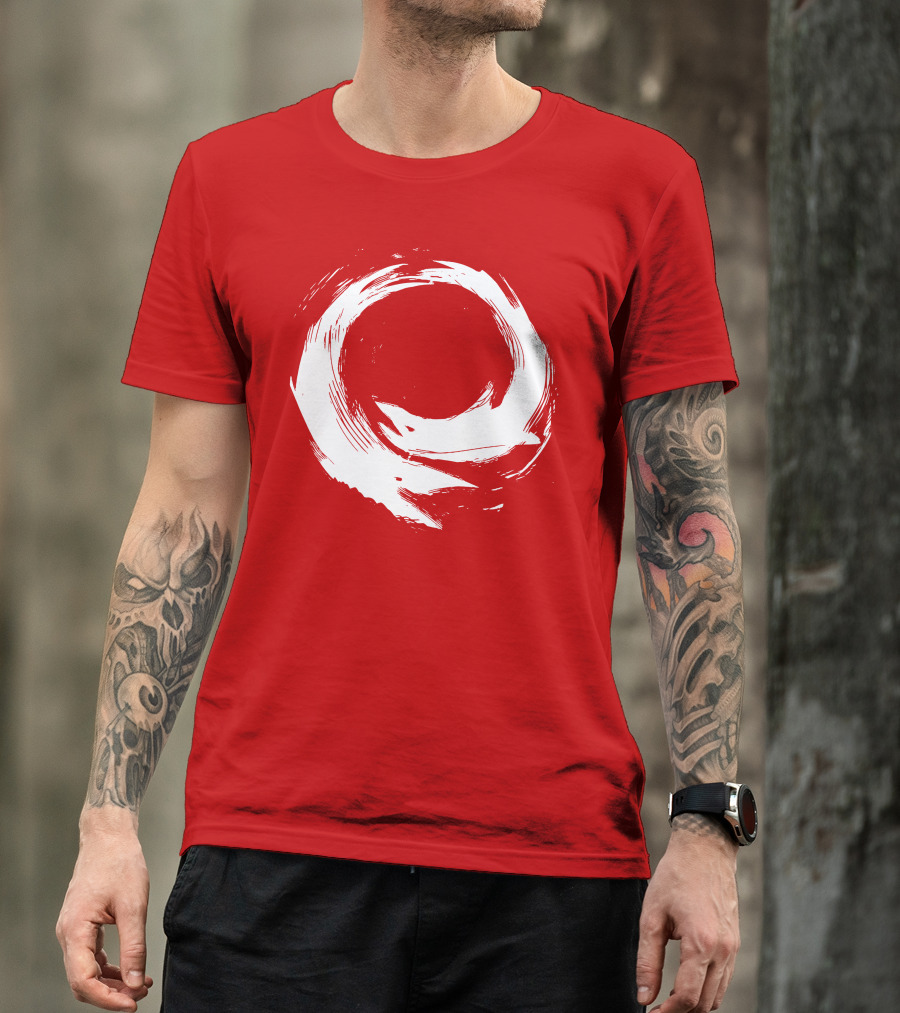 SharX Zen Enso Circle Brushstroke T-Shirt